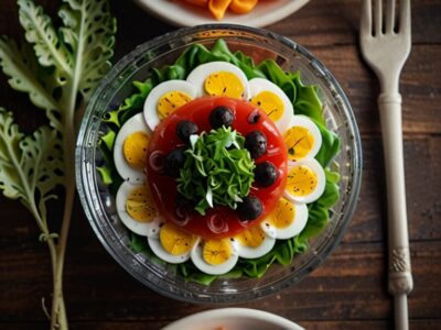 Warstwowa sałatka świetnie sprawdzi się na świątecznym stole jako wyjątkowe urozmaicenie